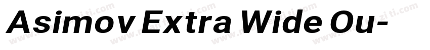 Asimov Extra Wide Ou字体转换